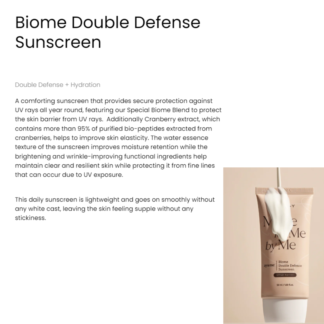 AXIS-Y Biome Double Defense Sunscreen