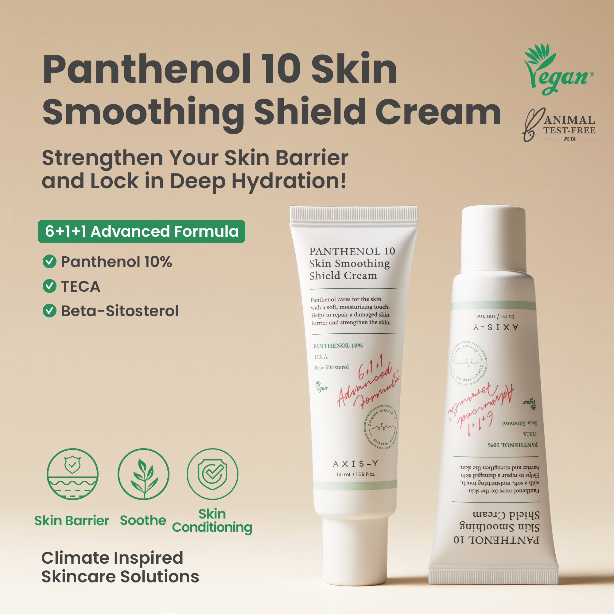 AXIS-Y Panthenol 10 Skin Smoothing Shield Cream