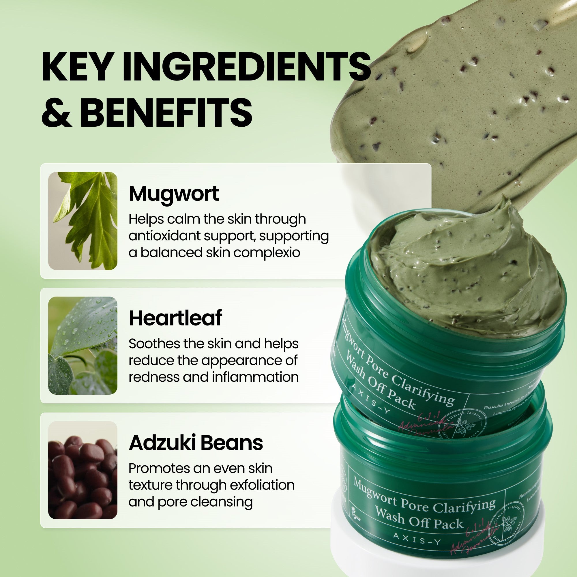 AXIS-Y Mugwort Pore Clarifying Wash Off Pack