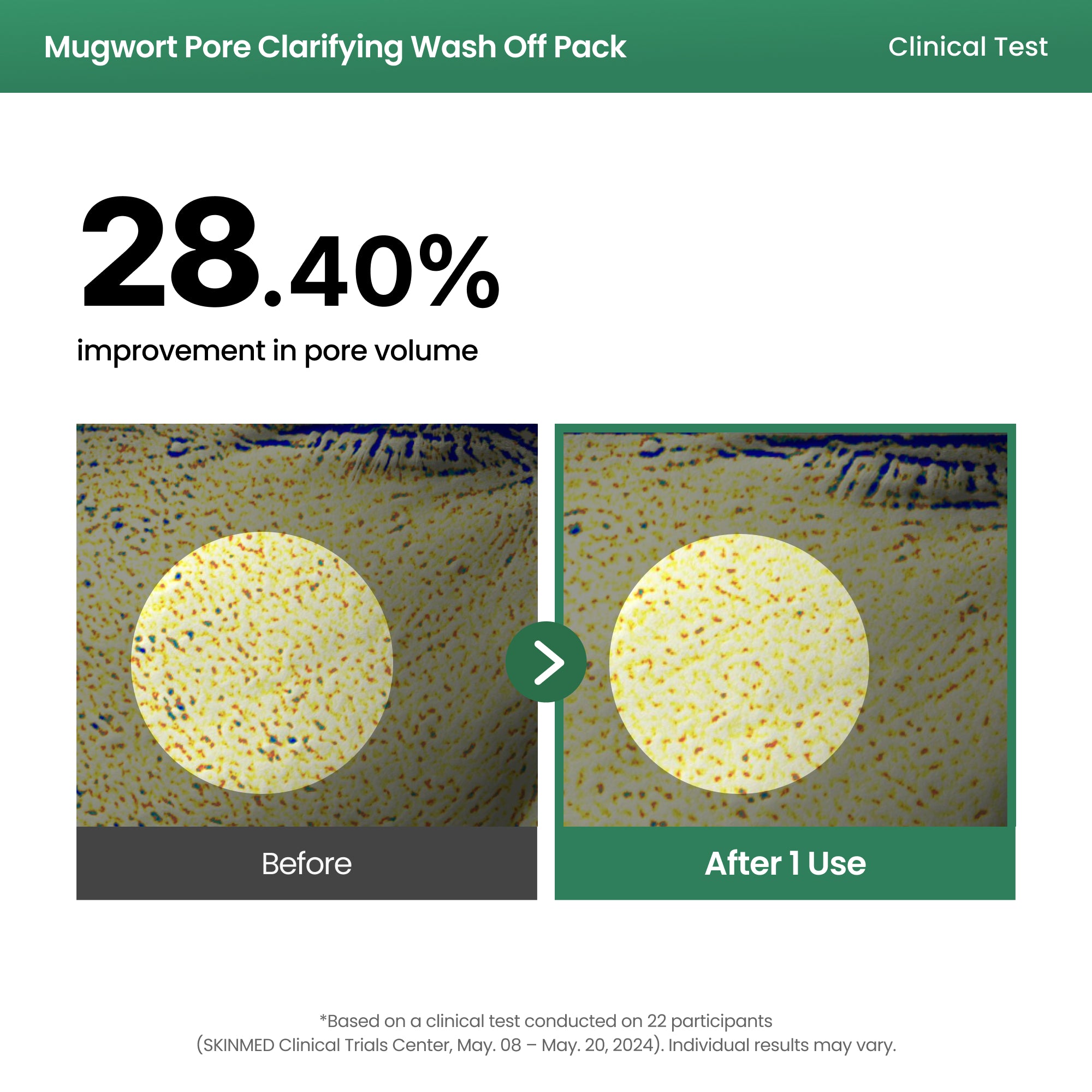 AXIS-Y Mugwort Pore Clarifying Wash Off Pack