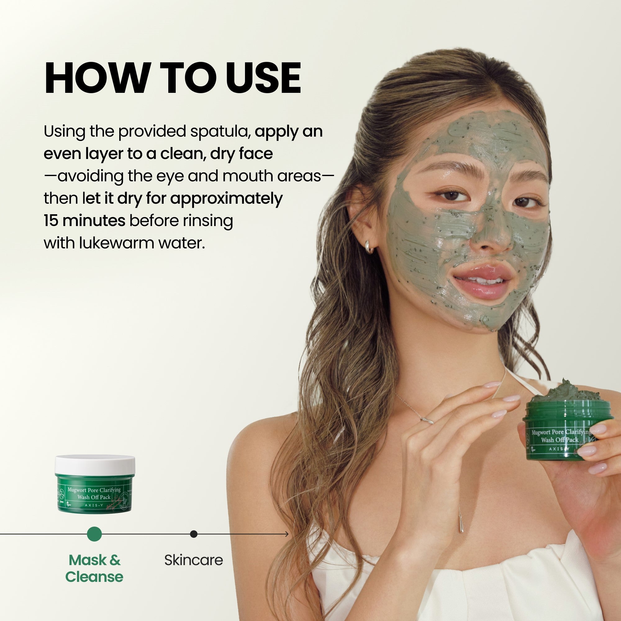 AXIS-Y Mugwort Pore Clarifying Wash Off Pack