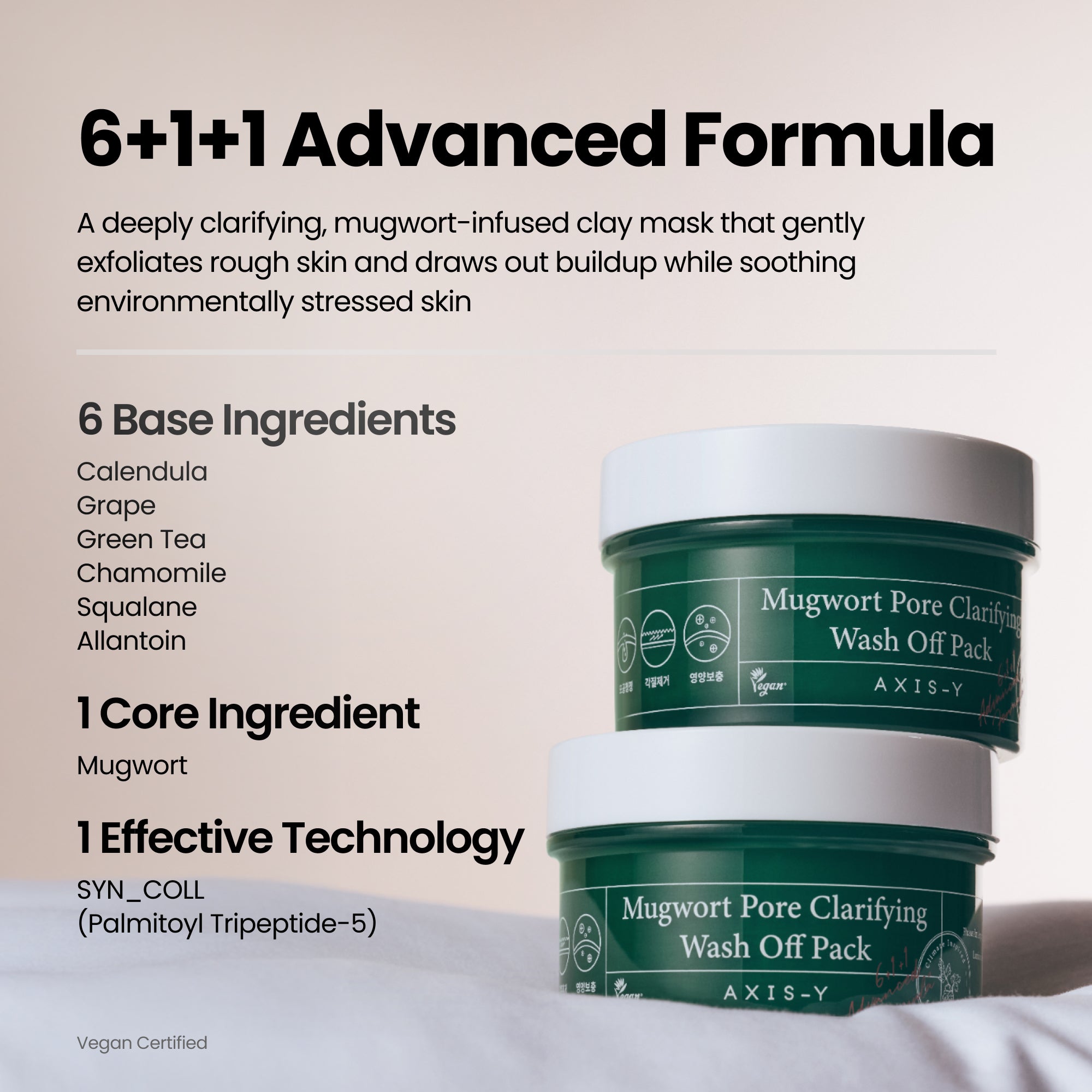 AXIS-Y Mugwort Pore Clarifying Wash Off Pack
