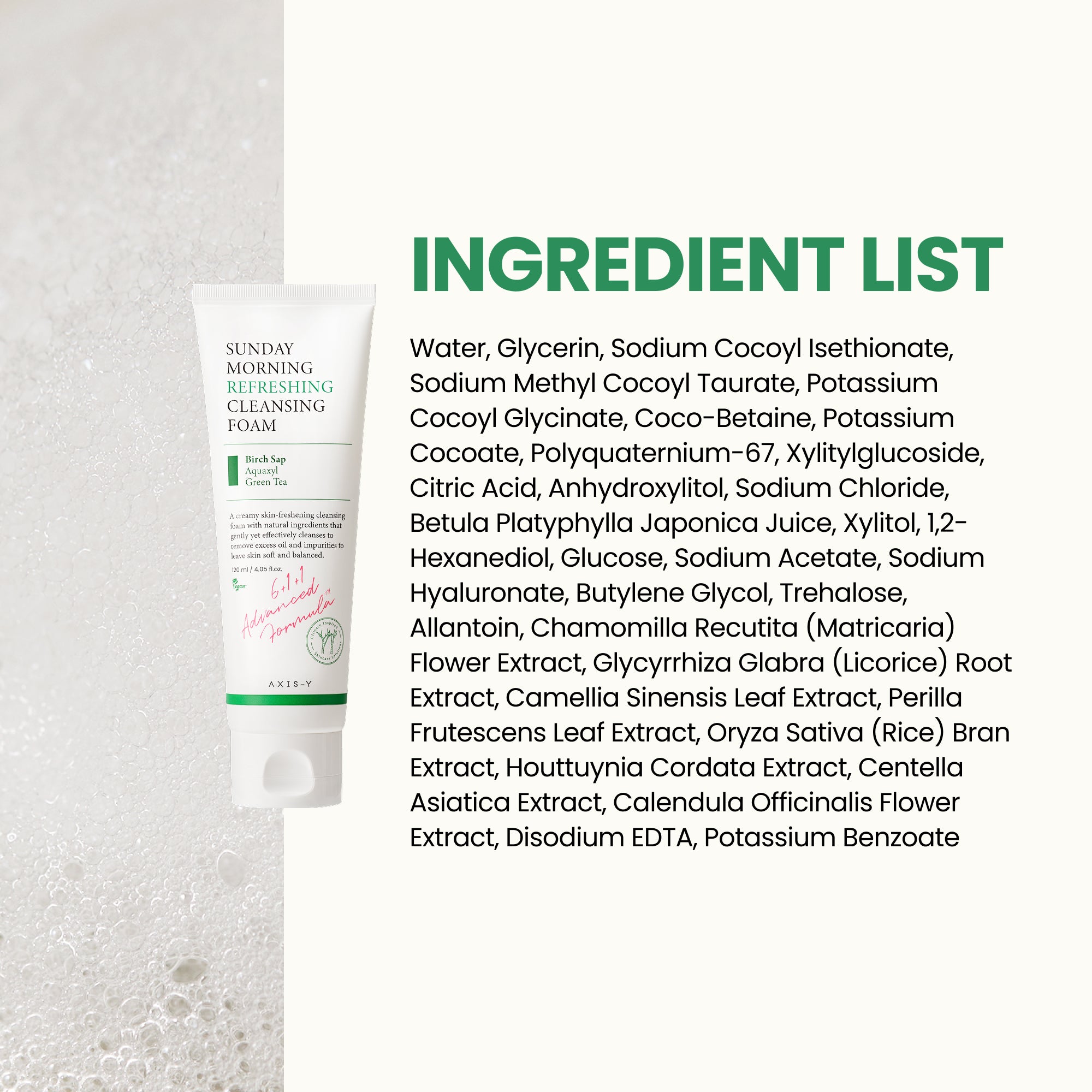 AXIS-Y Sunday Morning Refreshing Cleansing Foam