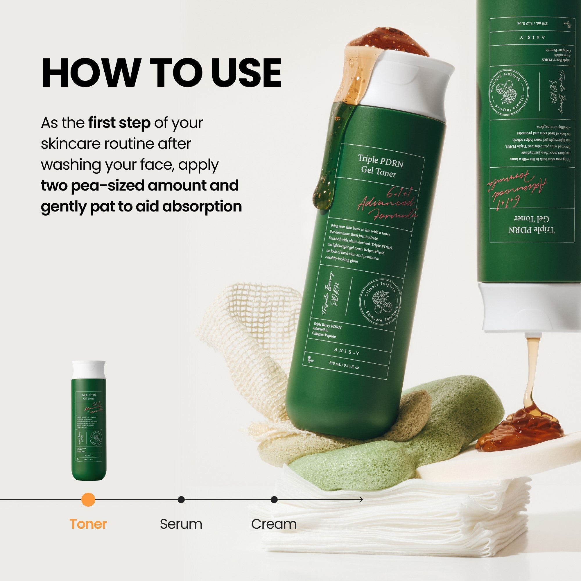 AXIS-Y Triple PDRN Gel Toner 270ml