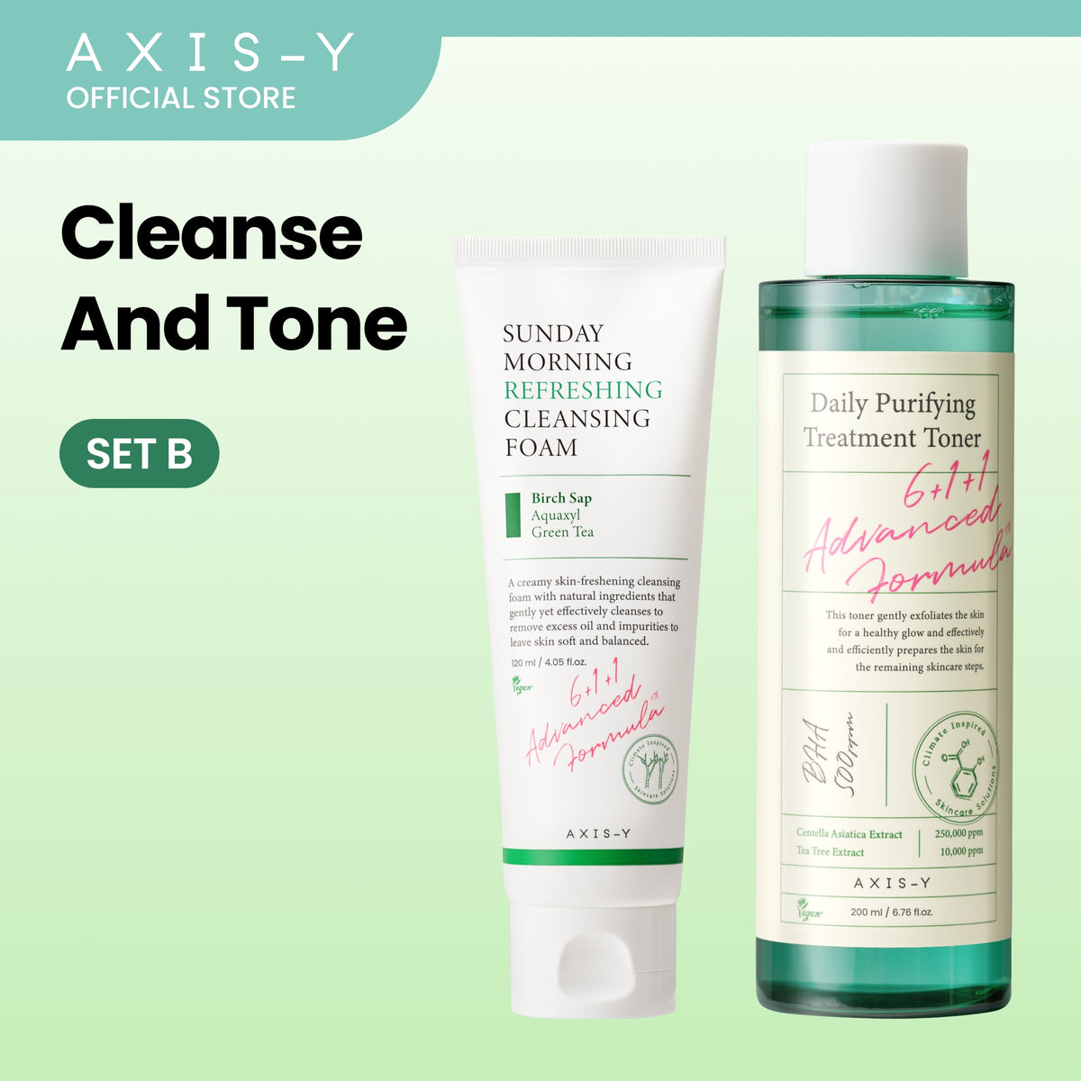 AXIS-Y Cleanse and Tone Set