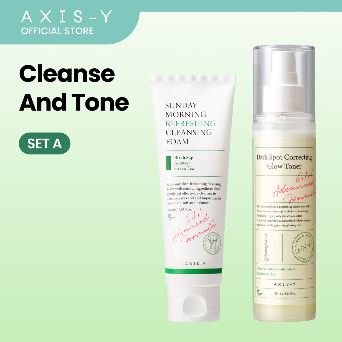 AXIS-Y Cleanse and Tone Set