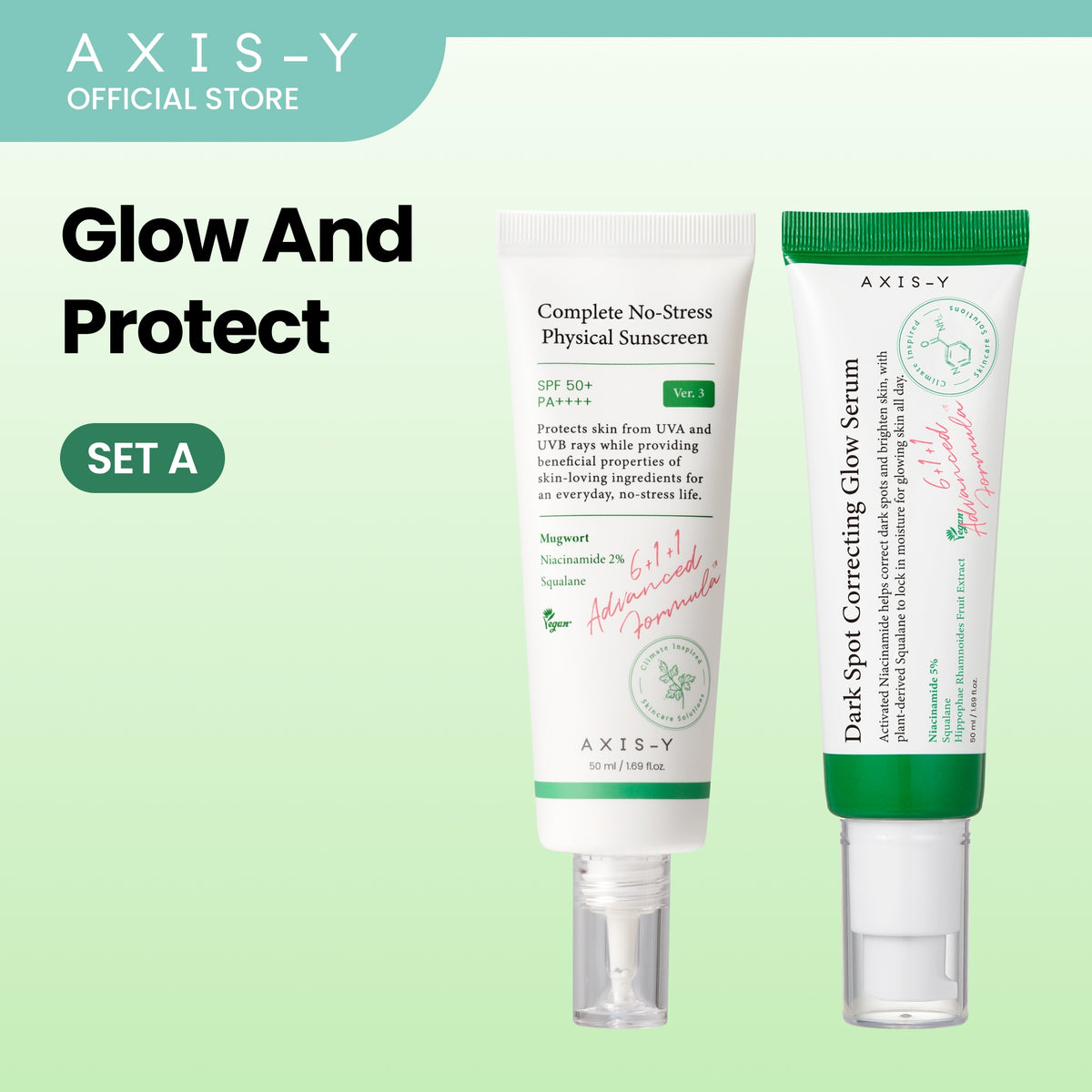 AXIS-Y Glow and Protect Set
