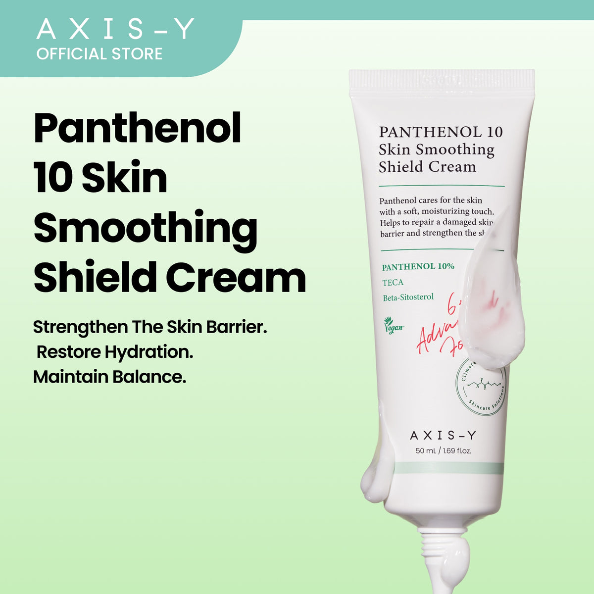 AXIS-Y Panthenol 10 Skin Smoothing Shield Cream