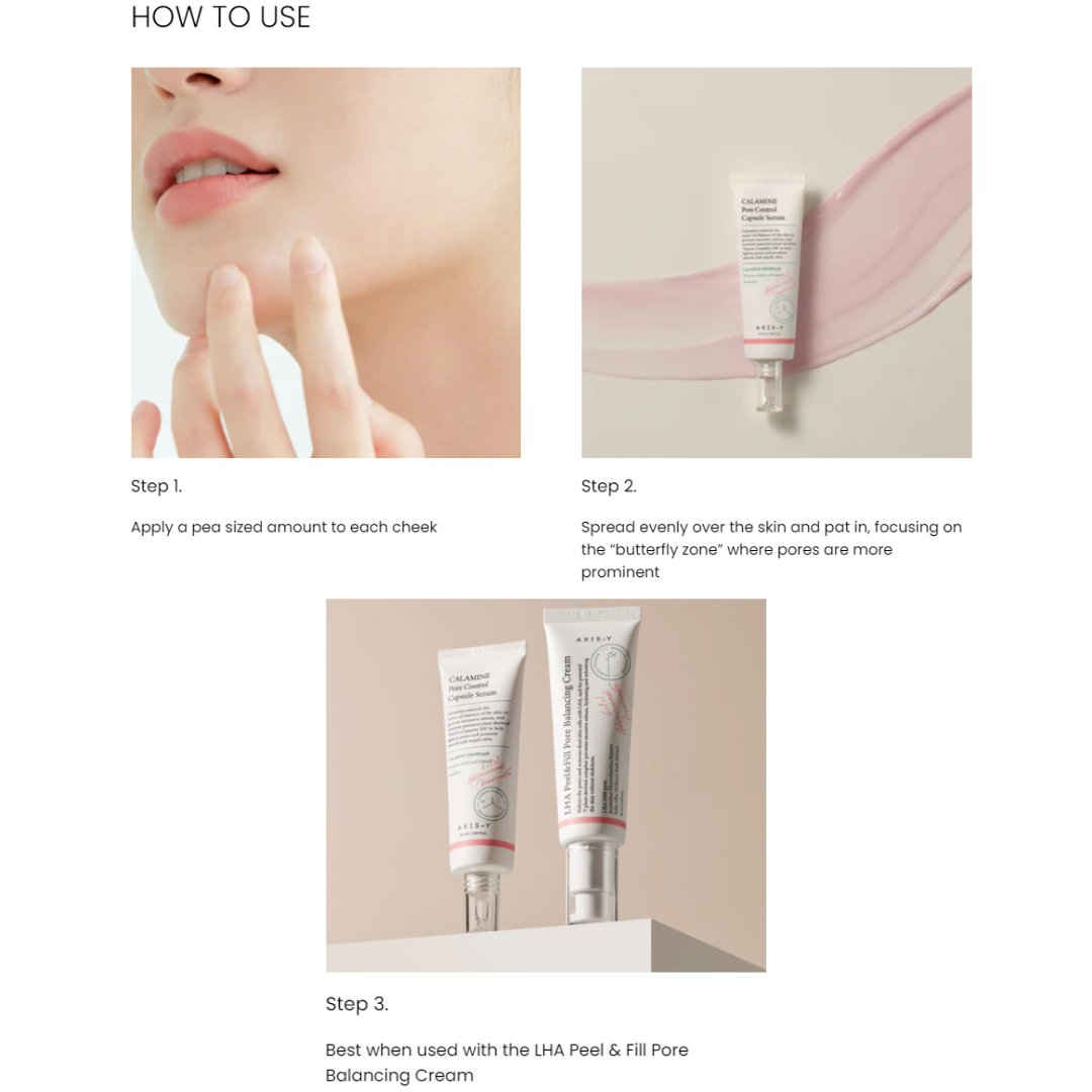 AXIS-Y CALAMINE Pore Control Capsule Serum