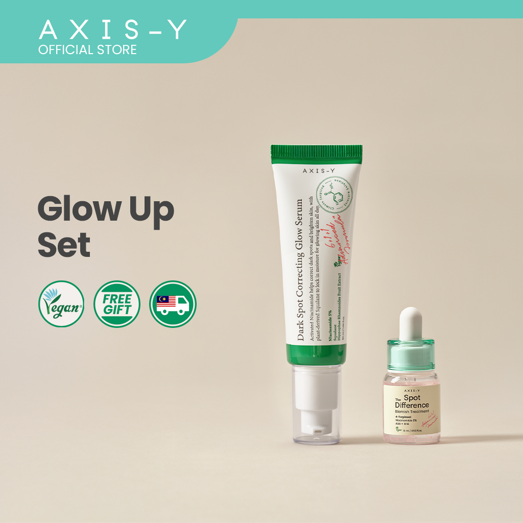 AXIS-Y Glow Up Set (Spot Blemish 15ml + Glow Serum 50ml)